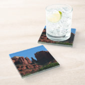 カテドラルロックセドナアリゾナ記念碑 ガラスコースター (アングル)