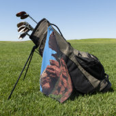 カテドラルロックセドナアリゾナ記念碑 ゴルフタオル (グリーン)