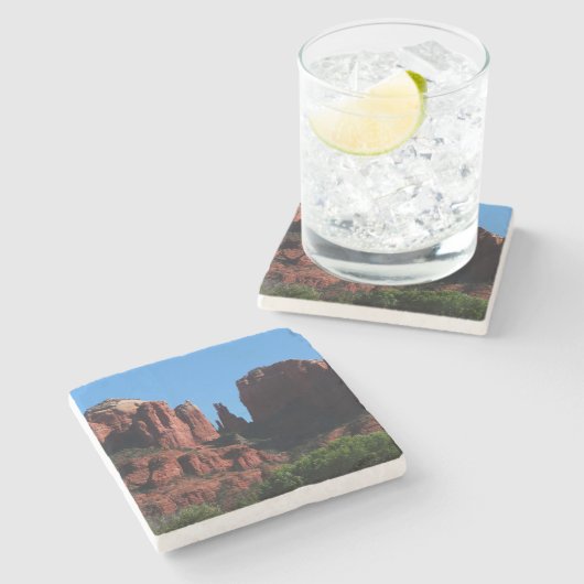 カテドラルロックセドナアリゾナ記念碑 ストーンコースター (横)