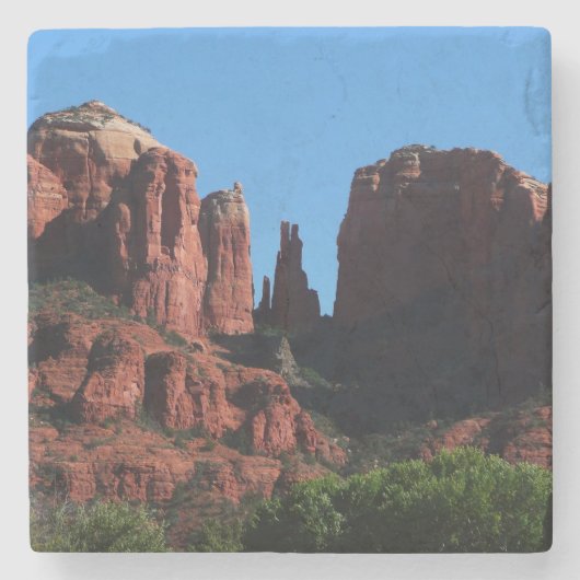 カテドラルロックセドナアリゾナ記念碑 ストーンコースター (正面)