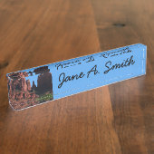 カテドラルロックセドナアリゾナ記念碑 デスクネームプレート (側面)