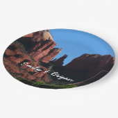 カテドラルロックセドナアリゾナ記念碑 ペーパープレート (アングル)