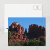 カテドラルロックセドナアリゾナ記念碑 ポストカード (正面/裏面)