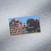 カテドラルロックセドナアリゾナ記念碑 マグネット名刺 (インサイチュ)