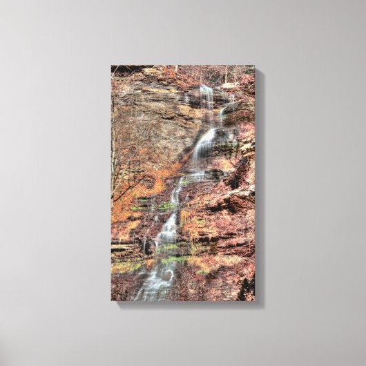 カテドラル滝、ウェストバージニア キャンバスプリント (正面)
