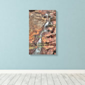 カテドラル滝、ウェストバージニア キャンバスプリント (インサイチュ (ウッドフロア))