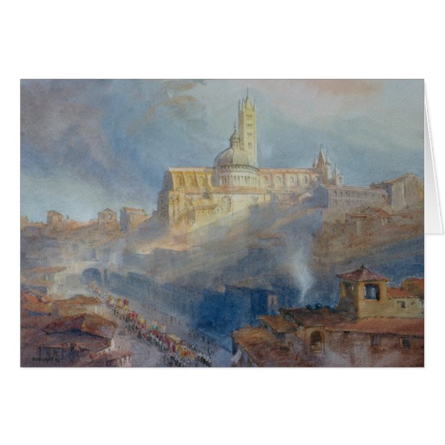 カテドラル、シエナ1902年 (正面横)