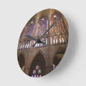 カテドラル·デ·レオン、インテリアステンドグラス窓 ラウンド壁時計 (傾斜)
