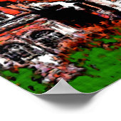 カテドラル、ニューオーリンズ、フォヴィスト・カラーズ ポスター (角)