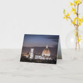 カテドラル – フローランスイタリア カード (黄色い花)