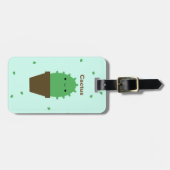 カテュスかわいいズプラントラゲッジタグ ラゲッジタグ (正面横)