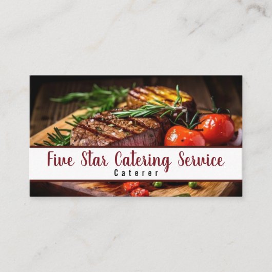 カテラーケータリングサービスイベント 名刺 (正面)