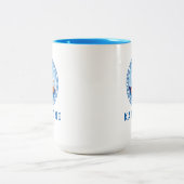 カテリニ, ギリシャ  ギリシャ船のデザイン ツートーンマグカップ (中央)