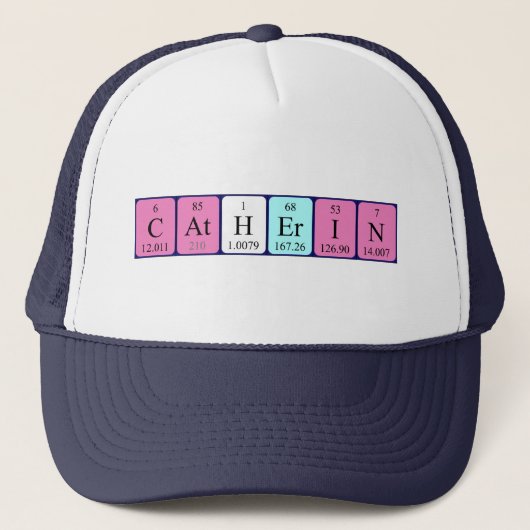 カテリン周期表名hat キャップ (正面)