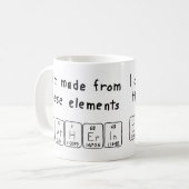 カテリン周期表名mug コーヒーマグカップ (正面左)