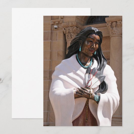 カテリ・テカクウィタ聖人 招待状 (正面/裏面)