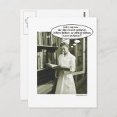 カテーテルの膨張バルーンを挿入または….. ポストカード (正面/裏面)