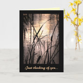 カテ考えるールズアットサンセット カード (黄色い花)