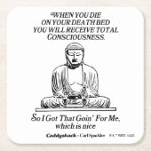 カディシャック得私のために行く スクエアペーパーコースター (正面)