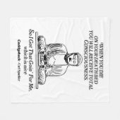 カディシャック得私のために行く フリースブランケット (正面(横))