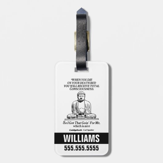 カディシャック得私のために行く ラゲッジタグ (裏面縦)