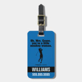 カディシャック |ああミセス・クレーン ラゲッジタグ (正面縦)