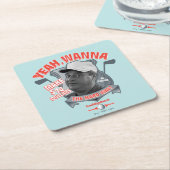 カディシャック |ええ、14ドルを懸命に? スクエアペーパーコースター (アングル)