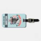 カディシャック |ええ、14ドルを懸命に？ ラゲッジタグ (正面横)