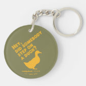 カディシャック |おい、誰かがアヒルに足を踏んだのか? キーホルダー (裏面)