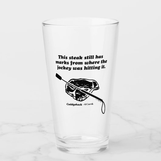 カディシャック |このステーキはまだマーク タンブラーグラス (正面)