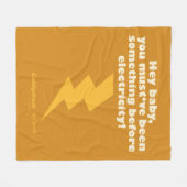 カディシャック |ねえベビーあなたは何かだったに違いない フリースブランケット (正面(横))