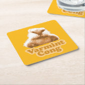 カディシャック |ヴァルミント・コン スクエアペーパーコースター (アングル)