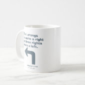 カディシャック |二つの間違いが正しくない コーヒーマグカップ (正面左)