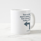 カディシャック |二つの間違いが正しくない ジャンボコーヒーマグカップ (正面右)