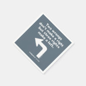 カディシャック |二つの間違いが正しくない スタンダードカクテルナプキン (角)