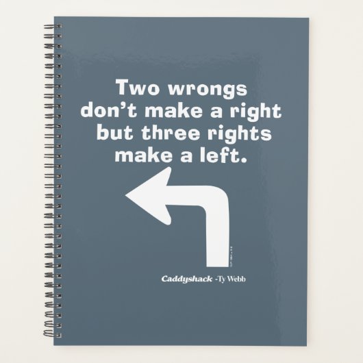 カディシャック |二つの間違いが正しくない プランナー手帳 (正面)