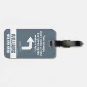 カディシャック |二つの間違いが正しくない ラゲッジタグ (裏面横)