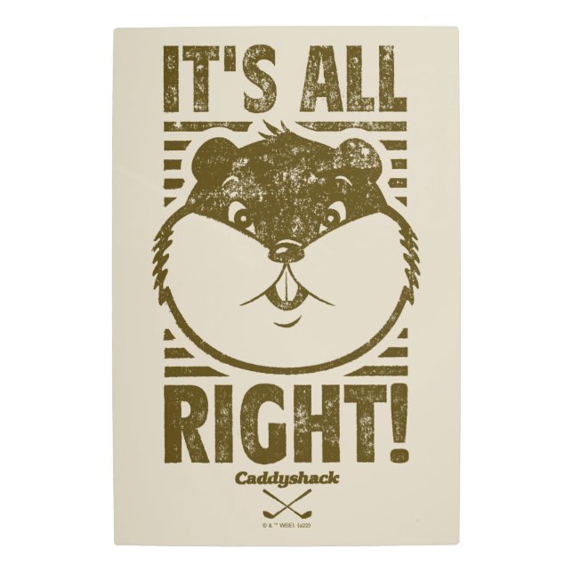 カディシャック |大丈夫！ メタルプリント (正面)