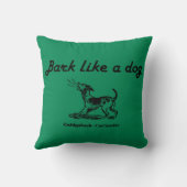 カディシャック 犬みたいに吠えろ! クッション (裏面)