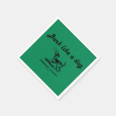 カディシャック 犬みたいに吠えろ！ スタンダードカクテルナプキン (角)