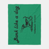 カディシャック 犬みたいに吠えろ! フリースブランケット (正面)
