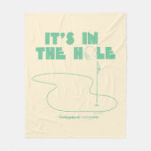 カディシャック |穴の中 フリースブランケット (正面)