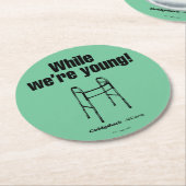 カディシャック |若いうちに! ラウンドペーパーコースター (アングル)