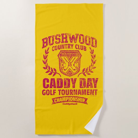 カディシャック | Bushwood Country Club Caddy Dayゴルフ ビーチタオル (正面)