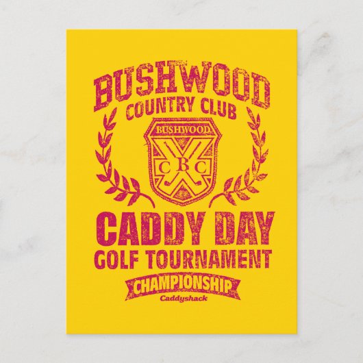カディシャック | Bushwood Country Club Caddy Dayゴルフ ポストカード (正面)
