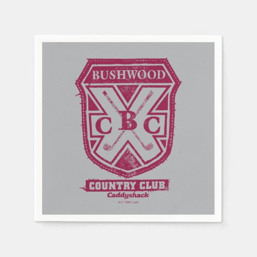 カディシャック | Bushwood Country Club Crest スタンダードカクテルナプキン (正面)