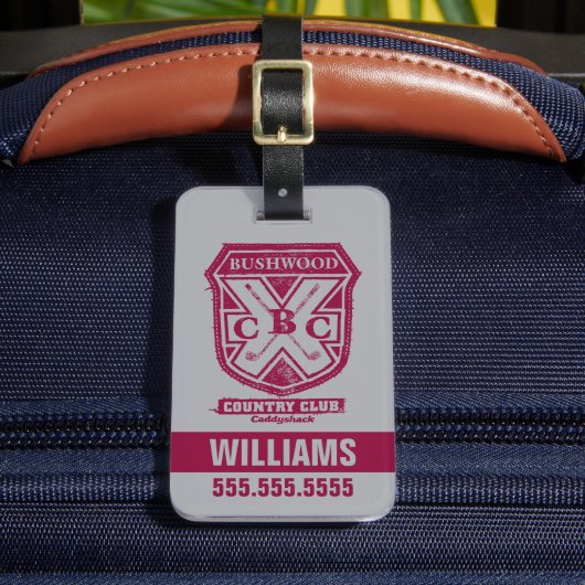 カディシャック | Bushwood Country Club Crest ラゲッジタグ (正面インサイチュ2)