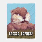 カディシャック | Freeze, Gopher! フリースブランケット (正面)
