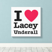 カディシャック | I Love Lacey Underall キャンバスプリント (インサイチュ (ウッドフロア))