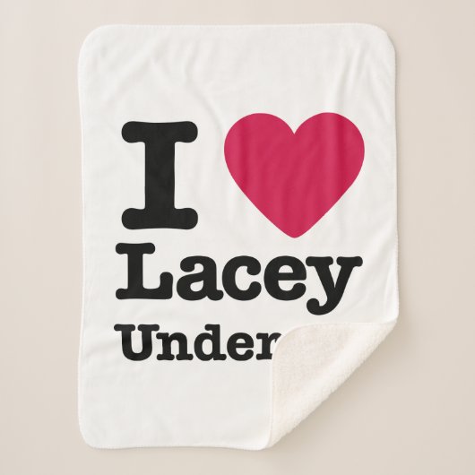 カディシャック | I Love Lacey Underall シェルパブランケット (正面)